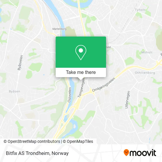 Bitfix AS Trondheim map