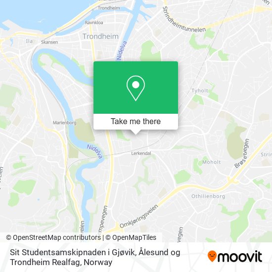 Sit Studentsamskipnaden i Gjøvik, Ålesund og Trondheim Realfag map