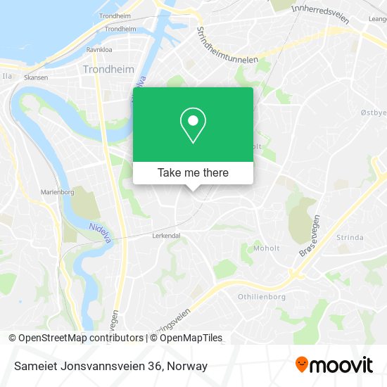 Sameiet Jonsvannsveien 36 map