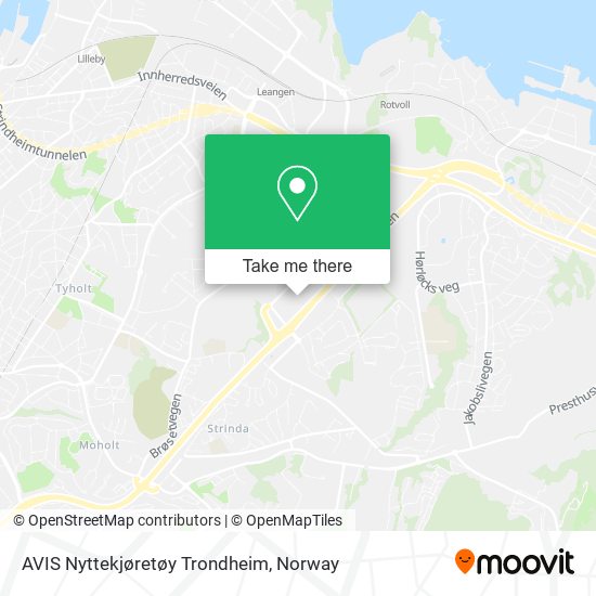 AVIS Nyttekjøretøy Trondheim map