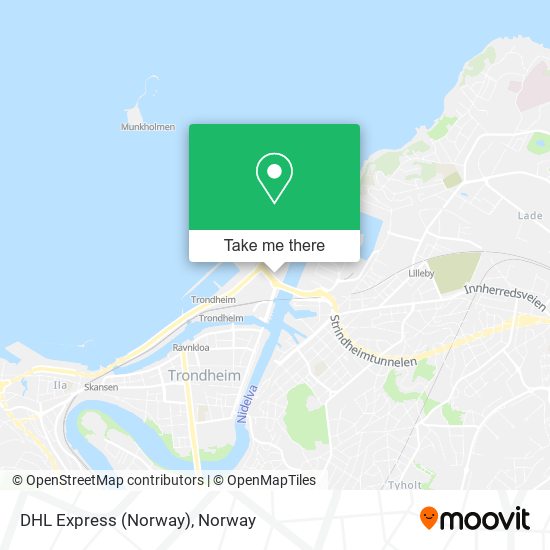 DHL Express (Norway) map