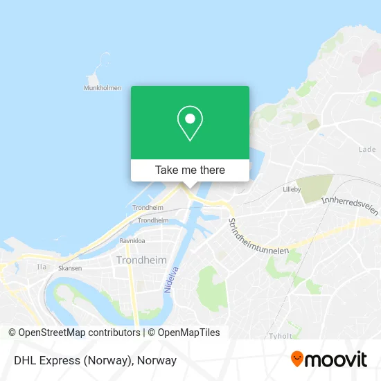DHL Express (Norway) map