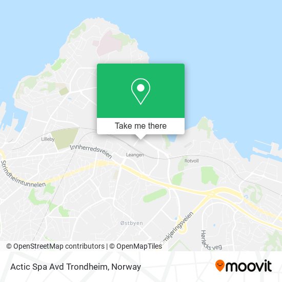 Actic Spa Avd Trondheim map