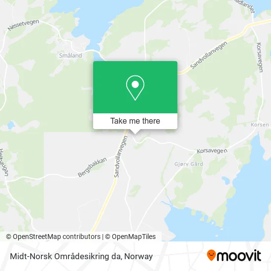 Midt-Norsk Områdesikring da map