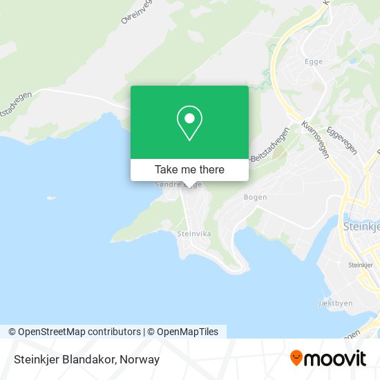 Steinkjer Blandakor map