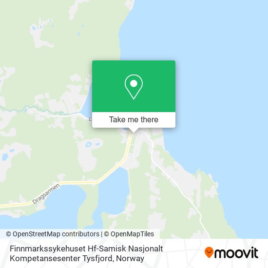 Finnmarkssykehuset Hf-Samisk Nasjonalt Kompetansesenter Tysfjord map