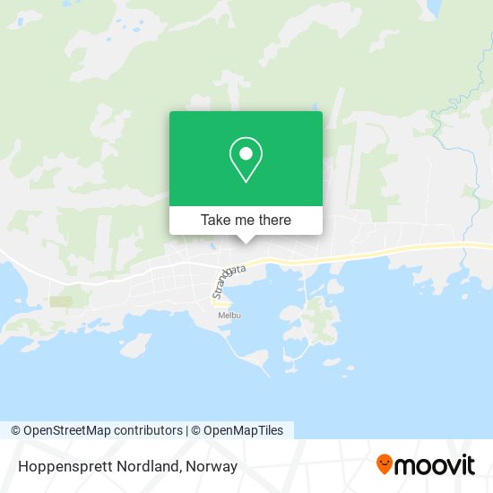 Hoppensprett Nordland map