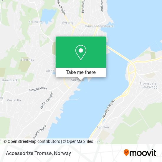 Accessorize Tromsø map