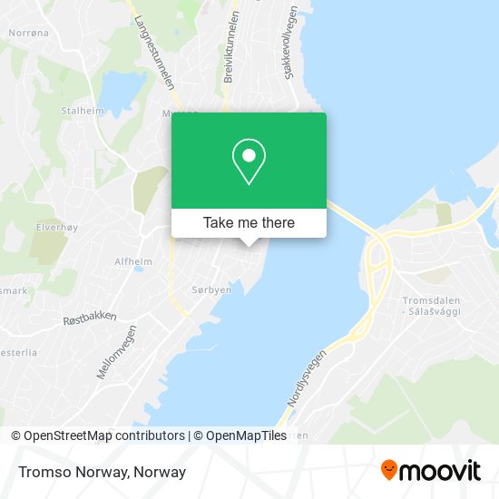 Tromso Norway map