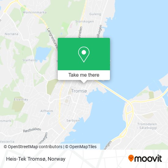 Heis-Tek Tromsø map