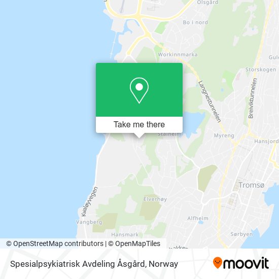 Spesialpsykiatrisk Avdeling Åsgård map