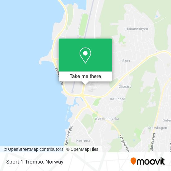 Sport 1 Tromso map