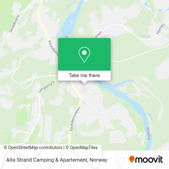 Alta Strand Camping & Apartement map