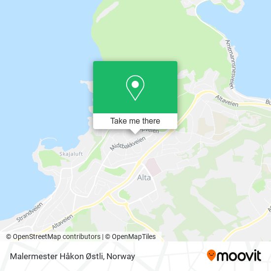 Malermester Håkon Østli map