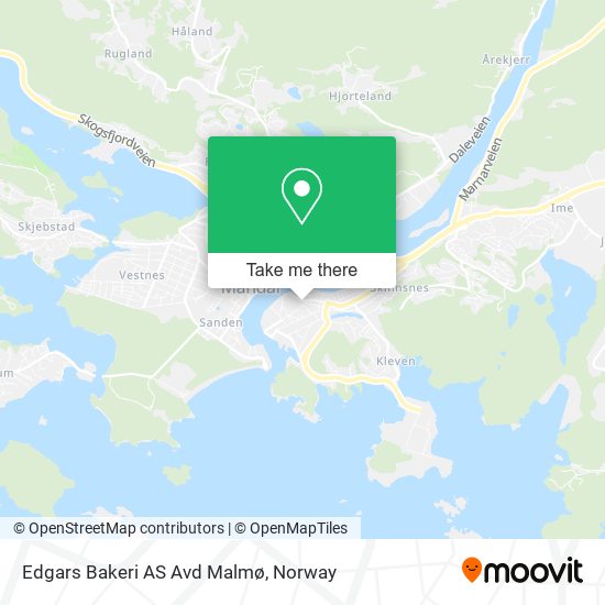 Edgars Bakeri AS Avd Malmø map