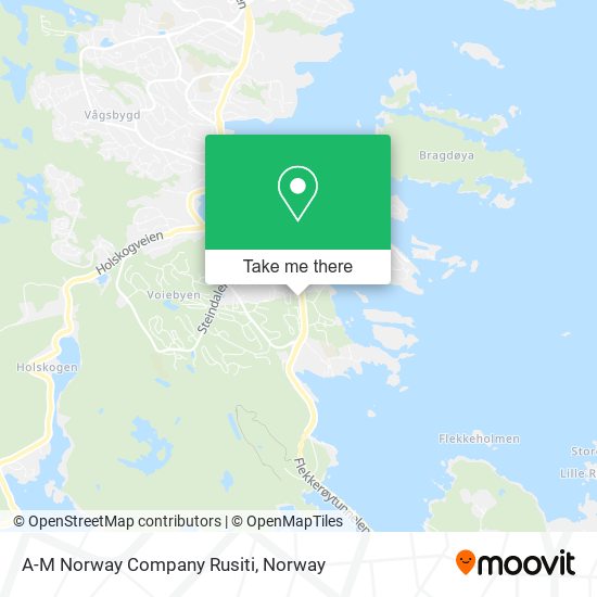 A-M Norway Company Rusiti map