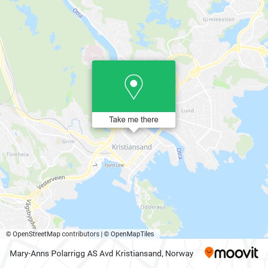 Mary-Anns Polarrigg AS Avd Kristiansand map