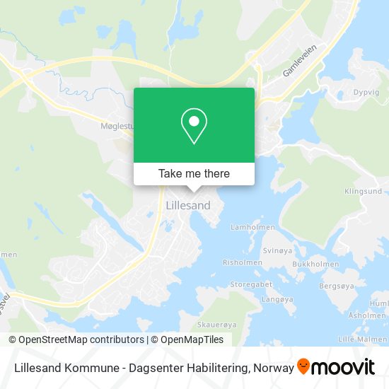 Lillesand Kommune - Dagsenter Habilitering map