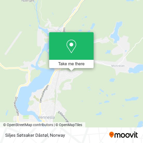 Siljes Søtsaker Dåstøl map