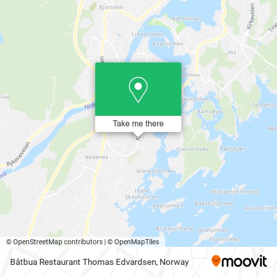 Båtbua Restaurant Thomas Edvardsen map