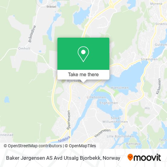 Baker Jørgensen AS Avd Utsalg Bjorbekk map