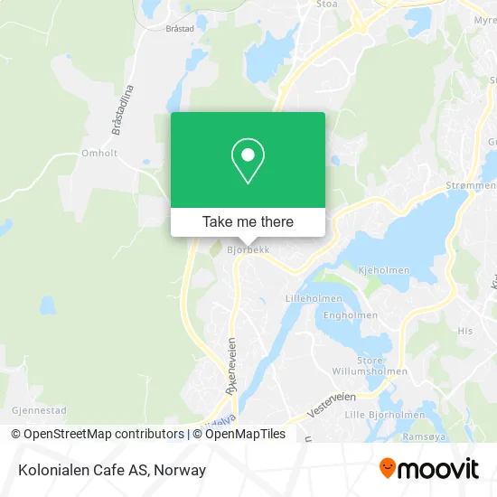 Kolonialen Cafe AS map