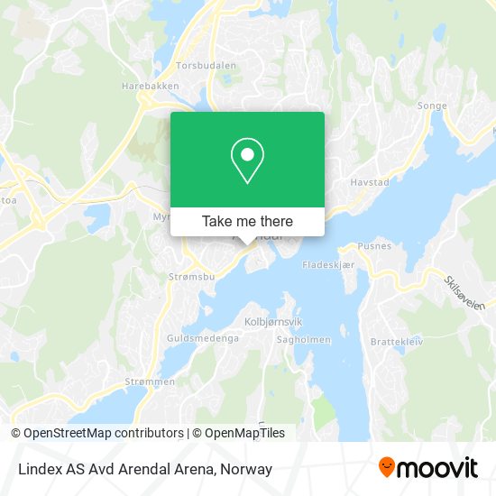 Lindex AS Avd Arendal Arena map