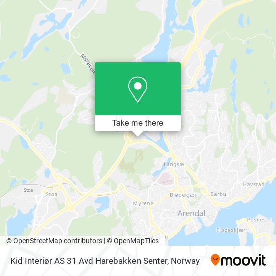 Kid Interiør AS 31 Avd Harebakken Senter map