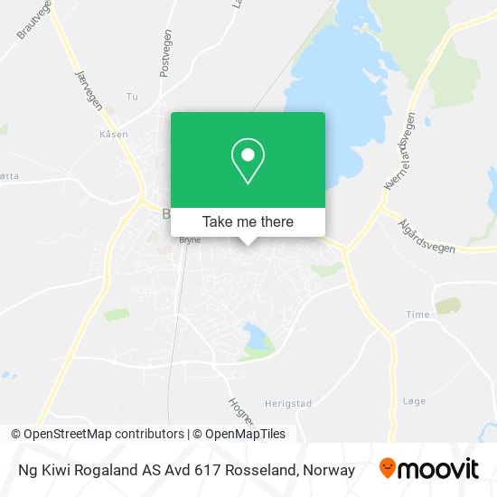 Ng Kiwi Rogaland AS Avd 617 Rosseland map