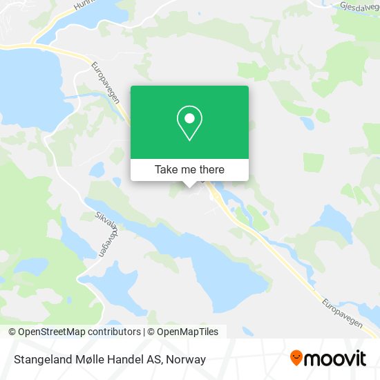 Stangeland Mølle Handel AS map