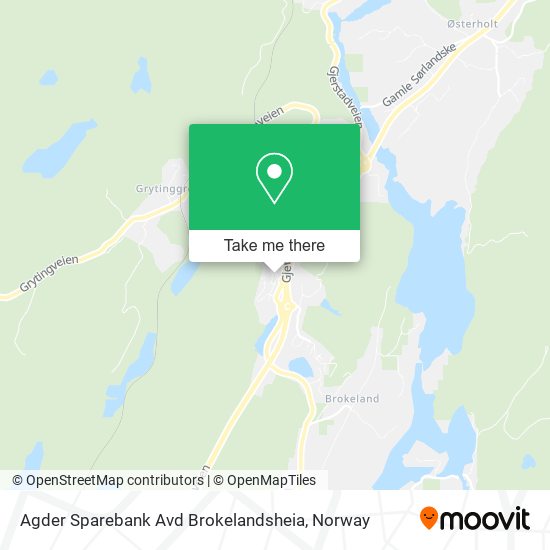 Agder Sparebank Avd Brokelandsheia map