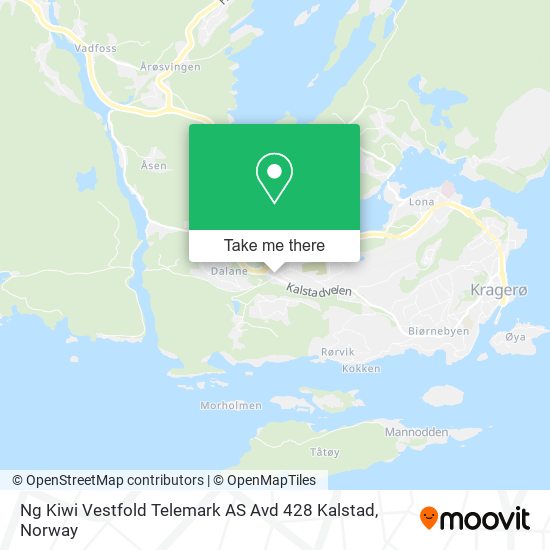 Ng Kiwi Vestfold Telemark AS Avd 428 Kalstad map