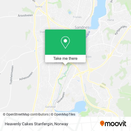 Heavenly Cakes Stanfergin map