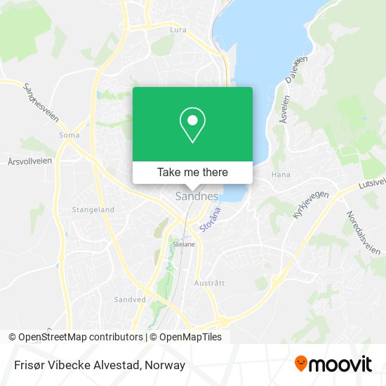 Frisør Vibecke Alvestad map