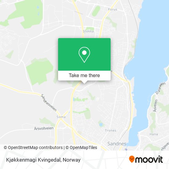 Kjøkkenmagi Kvingedal map