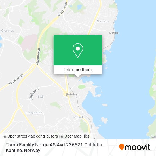 Toma Facility Norge AS Avd 236521 Gullfaks Kantine map