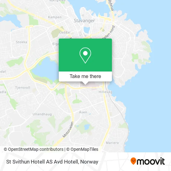 St Svithun Hotell AS Avd Hotell map