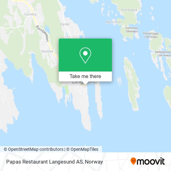 Papas Restaurant Langesund AS map