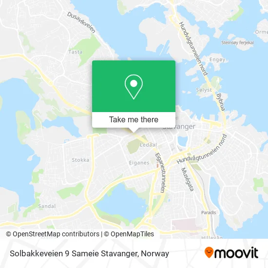 Solbakkeveien 9 Sameie Stavanger map