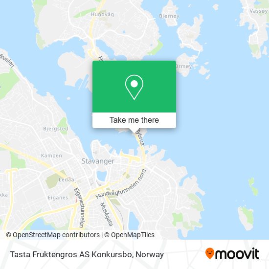 Tasta Fruktengros AS Konkursbo map