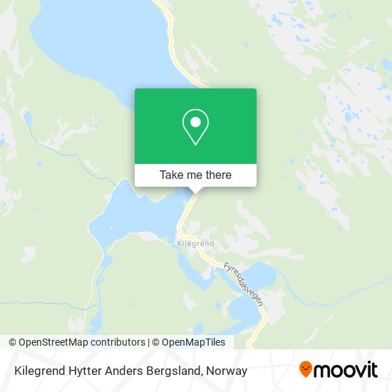 Kilegrend Hytter Anders Bergsland map