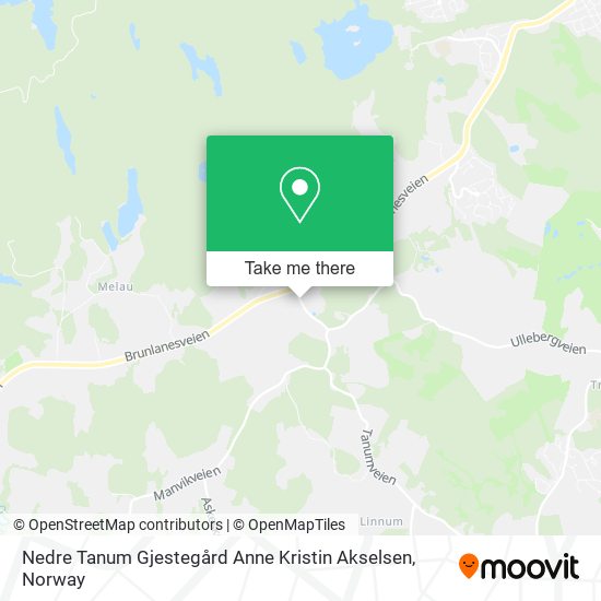 Nedre Tanum Gjestegård Anne Kristin Akselsen map