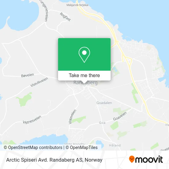 Arctic Spiseri Avd. Randaberg AS map