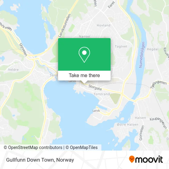 Gullfunn Down Town map