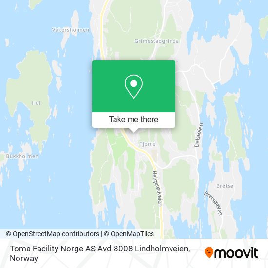 Toma Facility Norge AS Avd 8008 Lindholmveien map