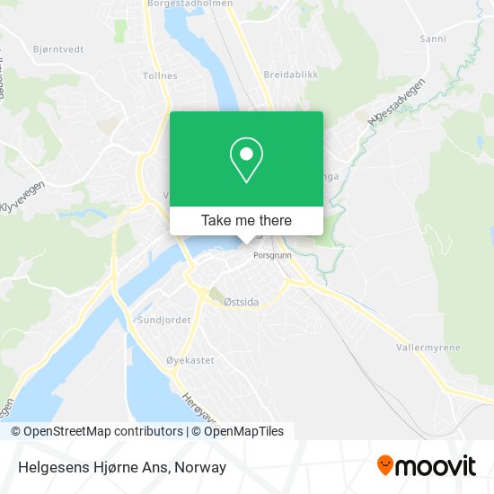 Helgesens Hjørne Ans map