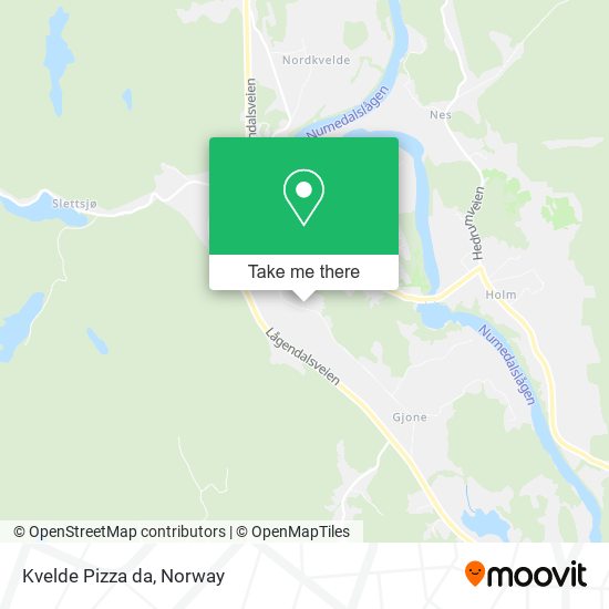 Kvelde Pizza da map