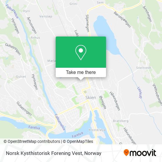 Norsk Kysthistorisk Forening Vest map