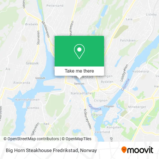 Big Horn Steakhouse Fredrikstad map