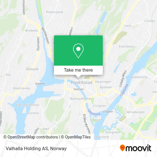 Valhalla Holding AS map